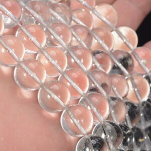 13mm White Rock Crystal Quartz Gemstone Grade A Round Beads 15.5 inch Full Strand BULK LOT 1,2,6,12 and 50 (90187665-694) 13mm White Rock Crystal Quartz Gemstone Grade A Round Beads 15.5 inch Full Strand BULK LOT 1,2,6,12 and 50 (90187665-694)