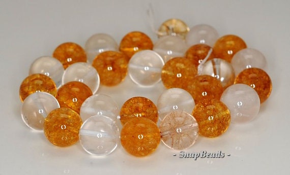 14mm Mix Quartz Gemstone Round Loose Beads 7.5 Inch Half Strand Lot 1,2 And 6 (90191213-b25-545)