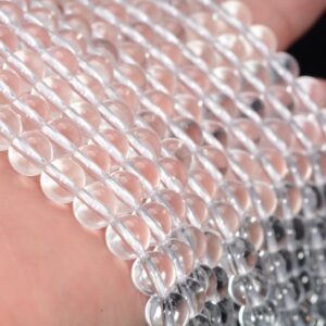 6mm White Rock Crystal Quartz Gemstone Grade AAA Round Beads 15.5 inch Full Strand BULK LOT 1,2,6,12 and 50 (90187689-692) 6mm White Rock Crystal Quartz Gemstone Grade AAA Round Beads 15.5 inch Full Strand BULK LOT 1,2,6,12 and 50 (90187689-692)