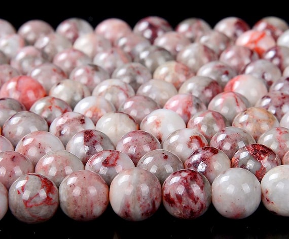 Cinnabrite, Cinnabar In Quartz Gemstone Grade Aa Round 4mm 5mm 7mm 8mm 9mm 10mm 11mm 12mm 13mm Loose Beads (d102)