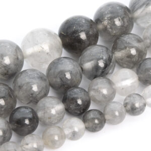Gray Crystal Quartz Beads Grade A Genuine Natural Gemstone Round Loose Beads 4MM 6MM 8MM 10MM 16MM Bulk Lot Options Gray Crystal Quartz Beads Grade A Genuine Natural Gemstone Round Loose Beads 4MM 6MM 8MM 10MM 16MM Bulk Lot Options