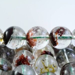 Lodolite Quartz Beads (Round)(Smooth)(8mm)(9mm)(10mm)(16"Strand) Lodolite Quartz Beads (Round)(Smooth)(8mm)(9mm)(10mm)(16"Strand)