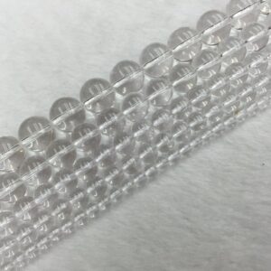 Natural Clear Quartz Beads Round Smooth Gemstone Beads 4 - 12mm Aa Grade High Quality Semiprecious Jewelry Making Full Strand 16"