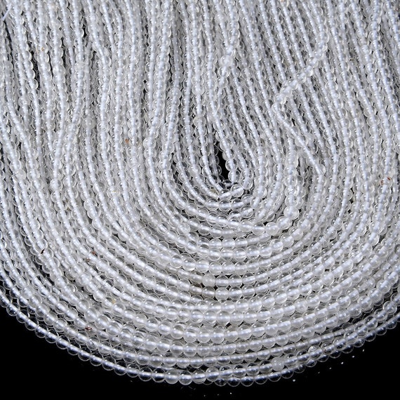 Natural Rock Crystal Clear Quartz Gemstone Grade A Round 2mm 3mm Loose Beads 15 Inch Full Strand Bulk Lot 1,2,6,12 And 50 (p60) Natural Rock Crystal Clear Quartz Gemstone Grade A Round 2mm 3mm Loose Beads 15 Inch Full Strand Bulk Lot 1,2,6,12 And 50 (p60)