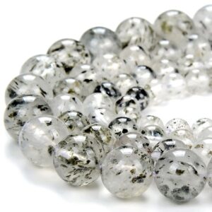 Rare Natural Green Black Phantom Mica Quartz Gemstone Grade AAA Round 5MM 6MM 7MM 8MM 9MM 10MM Loose Beads BULK LOT 1,2,6,12 and 50 (D363) Rare Natural Green Black Phantom Mica Quartz Gemstone Grade AAA Round 5MM 6MM 7MM 8MM 9MM 10MM Loose Beads BULK LOT 1,2,6,12 and 50 (D363)