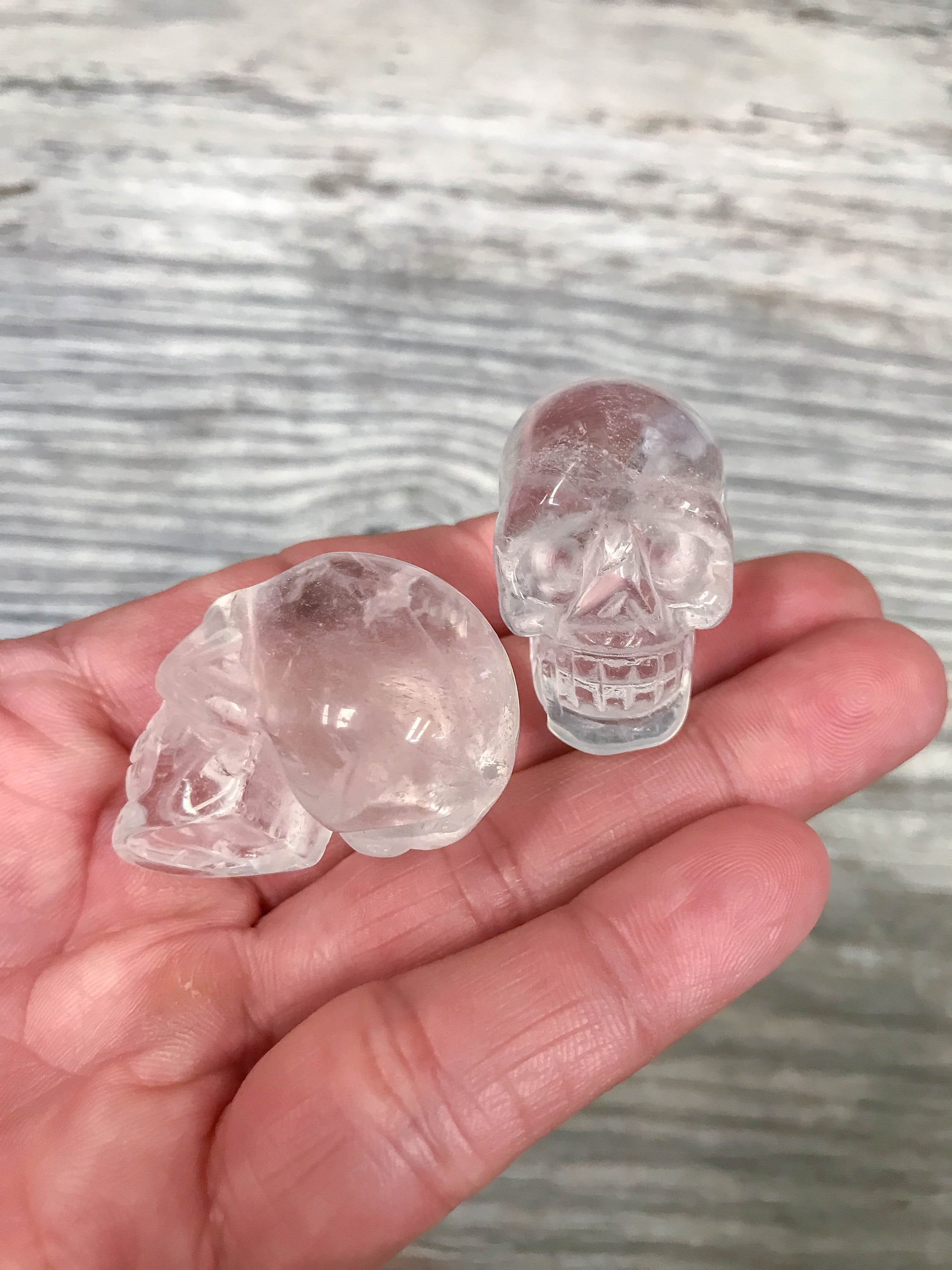 1 Pc Crystal Quartz Skull Shape- 1.5 Inches