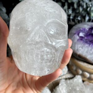 5” Clear Quartz Skull, Crystal Skull, Crystals, Quartz