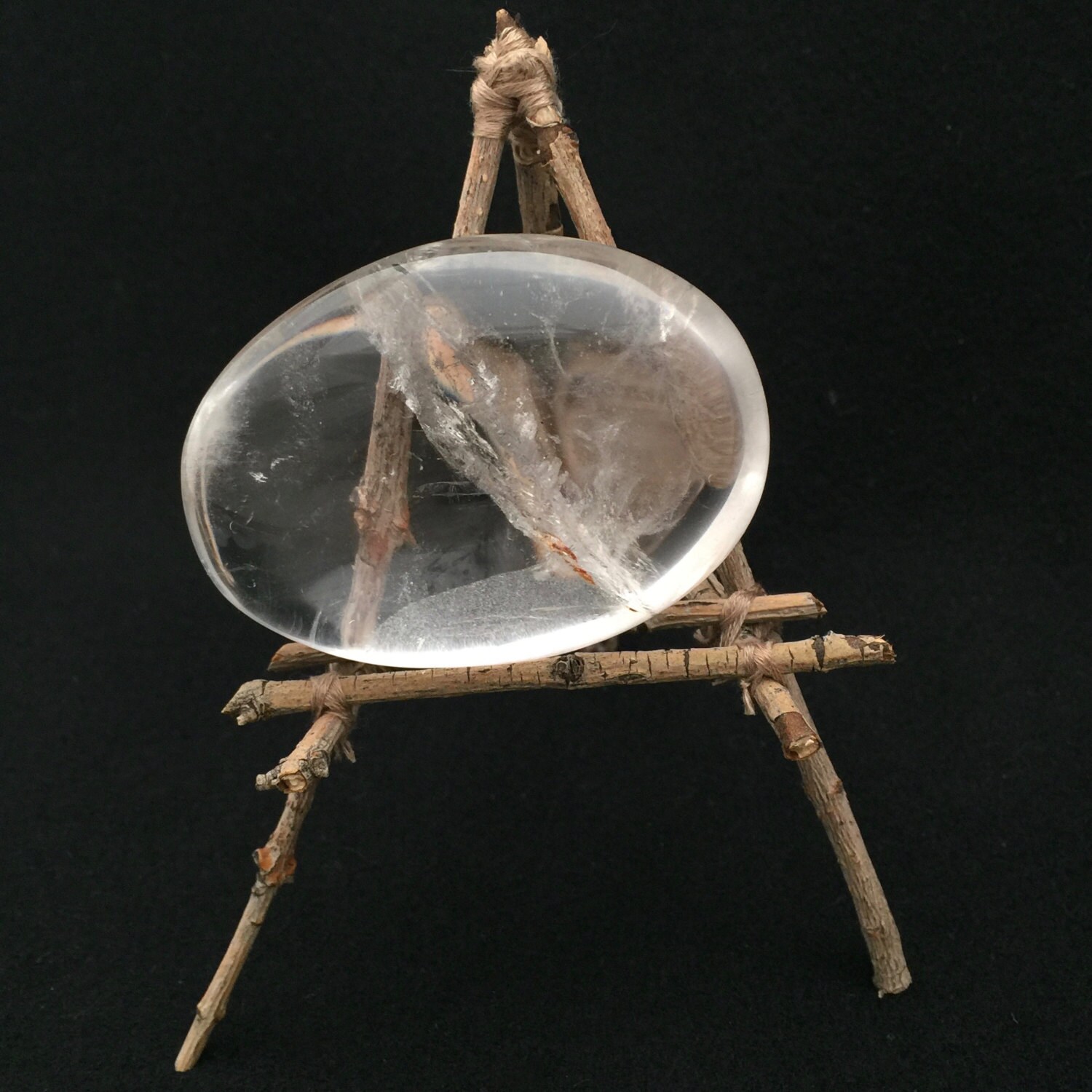 A Beautiful Handful: Quartz Crystal Massage Pebble (0-d)