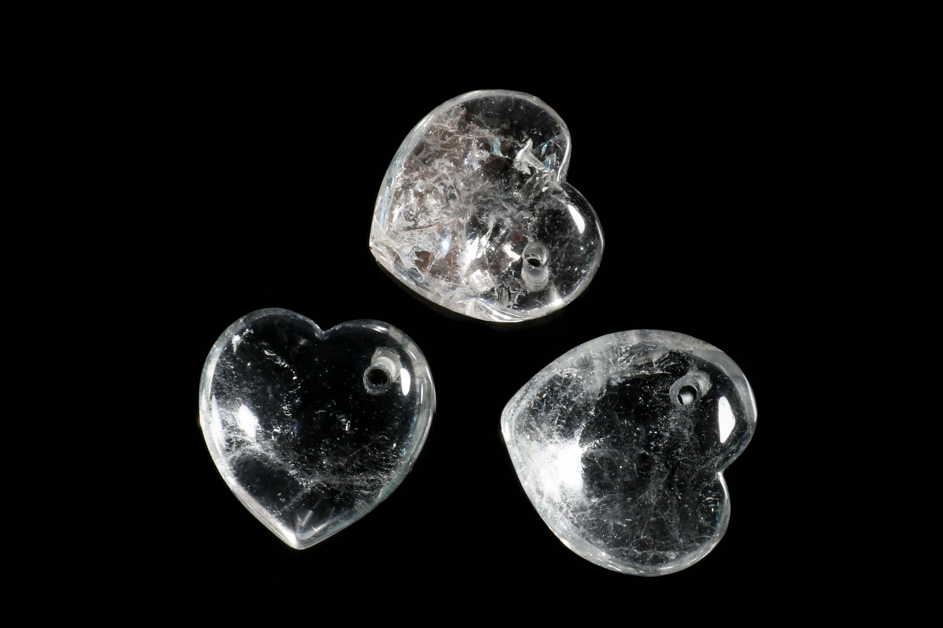 Clear Quartz Small Hearts*