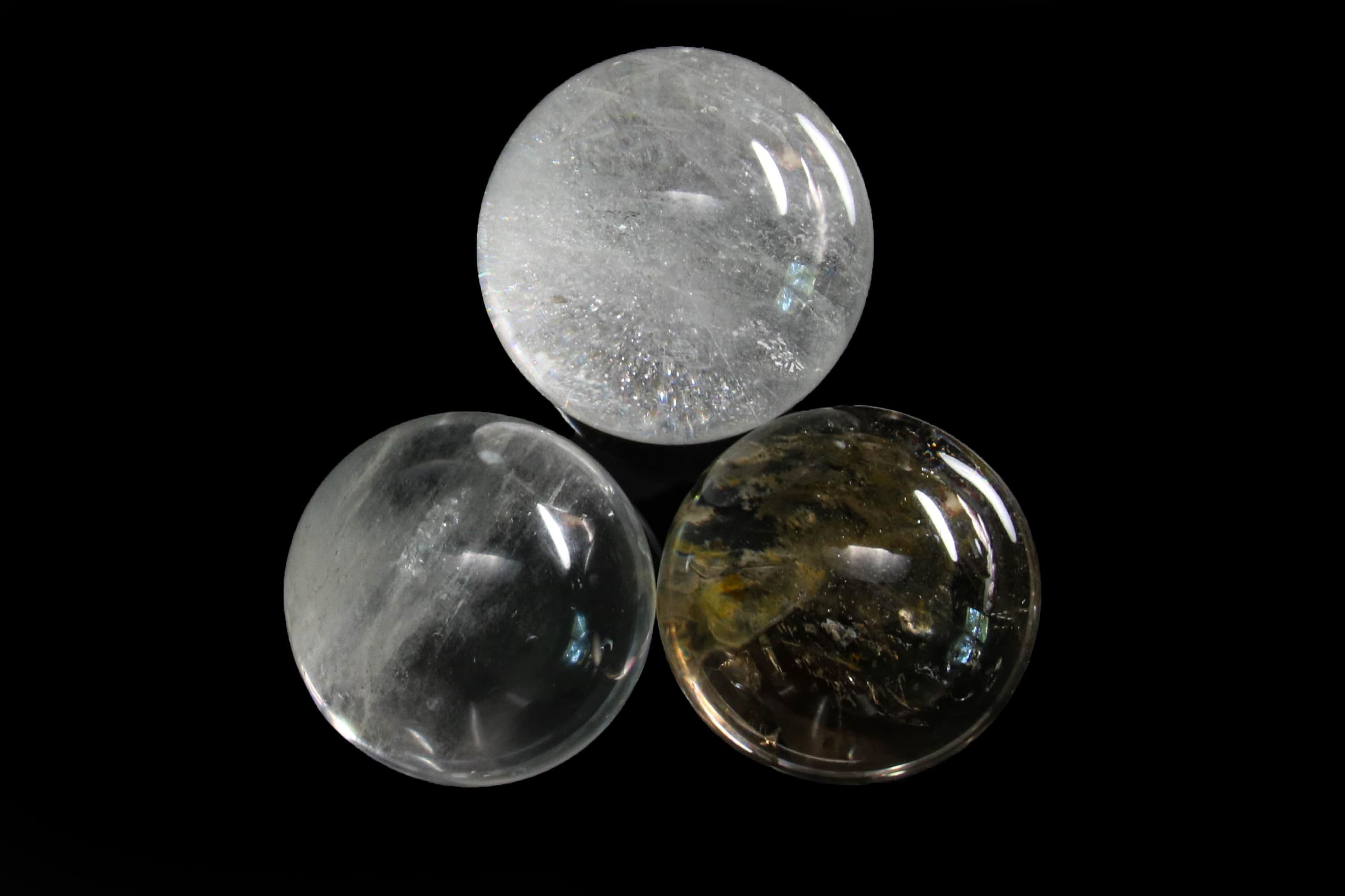 Clear Quartz Small Spheres*