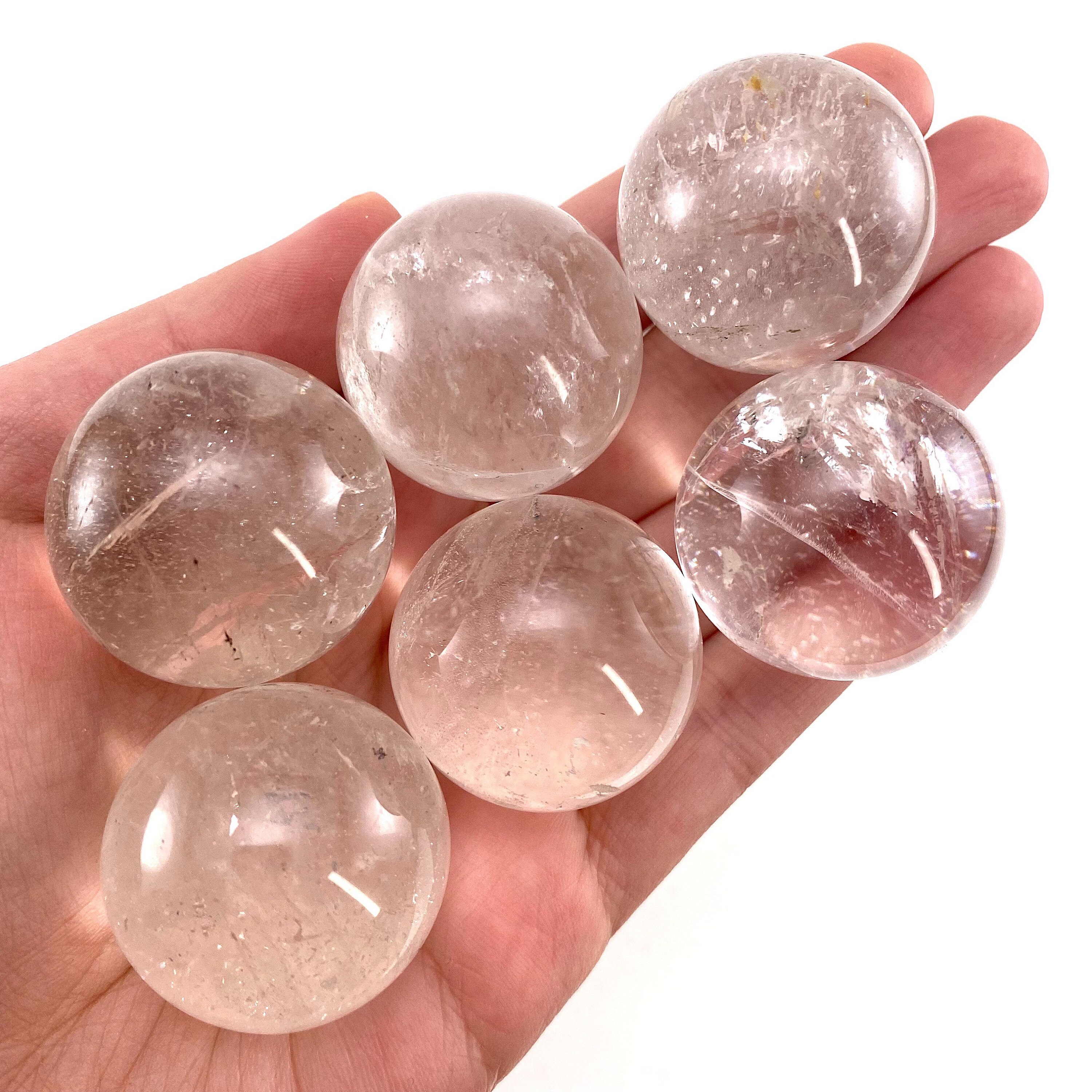 Clear Quartz Sphere , Polished Crystal Ball (crown Chakra)