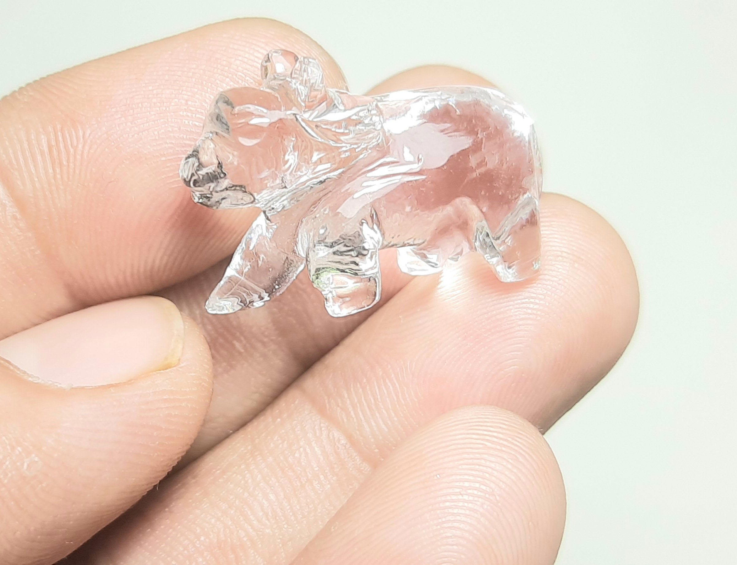 Crystal Quartz Cow Statue:krishna Pooja, Religious Gift,cow Carving For Peace,vastu,money,health,welth,wisdom,prosperity,homedecor,astrology