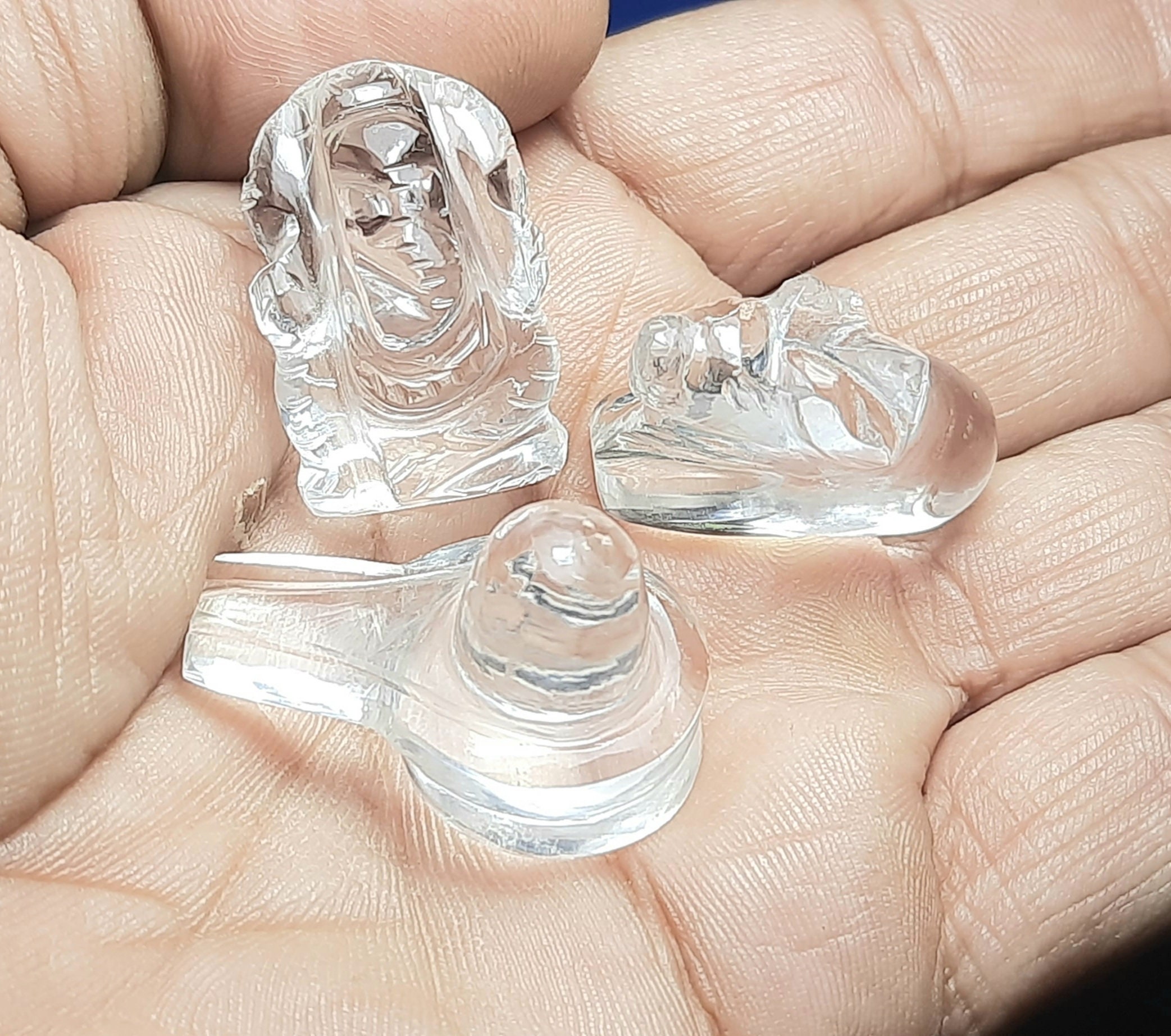 Crystal Quartz Ganesh Nandi Shivlingam Statue:shiv Puja,ritual Object,religious Gift,load Shiva Nandi,meditation,worship,diwali Gift,energy