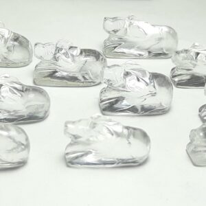 Crystal Quartz Nandi Shivlingam:shiv Puja,ritual Object,religious Gift,load Shiva Nandi,holy Cow Statue Meditation,worship,nandi Gemstone