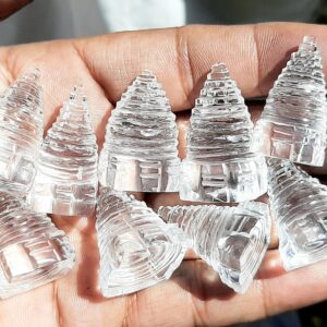 Crystal Quartz Shree Yantra Statue:sphatik Kuber Shree Yantra Diwali Pooja Gift,wealth Money,prosperity,success,bussiness Growth,spritiual.