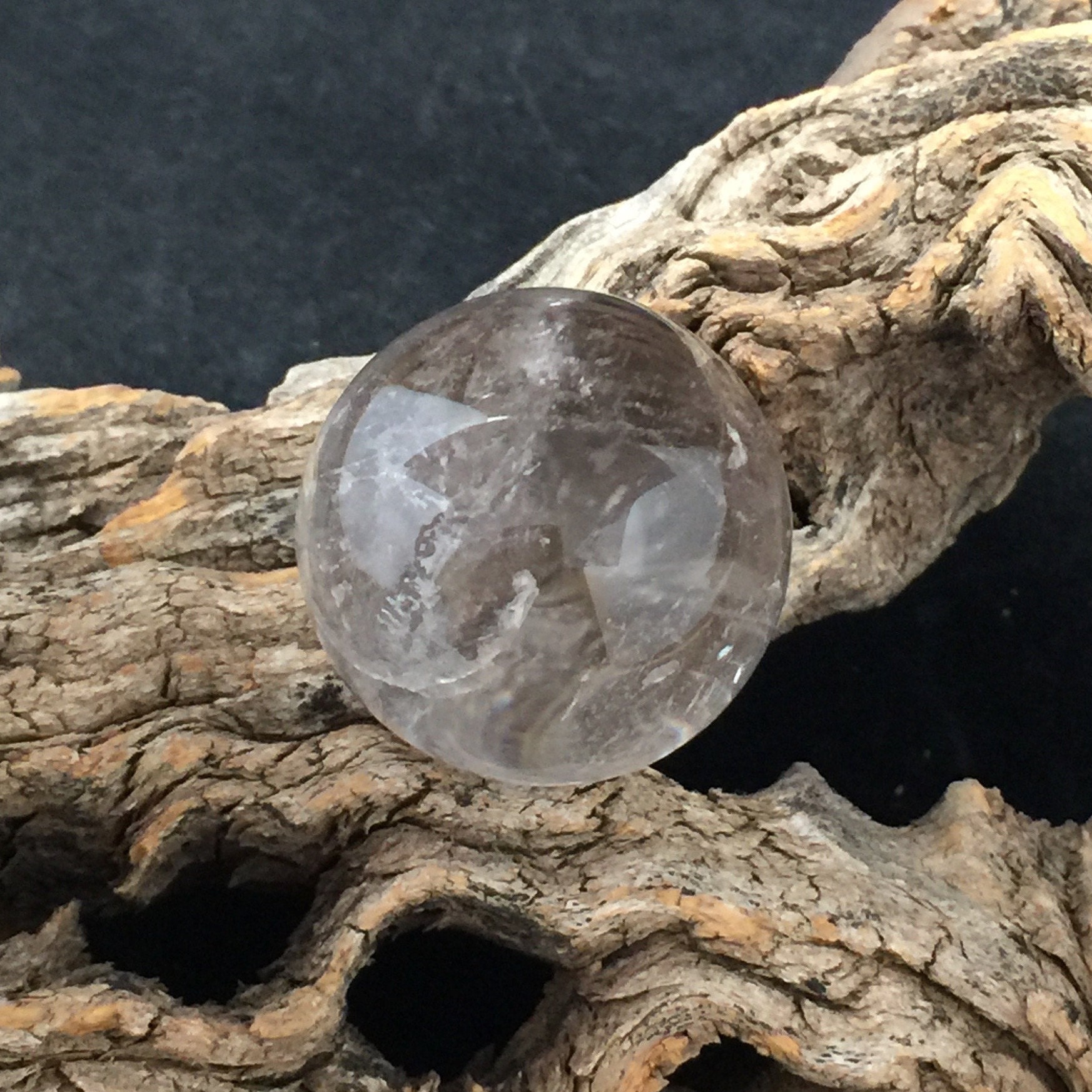 Palm Size Beauty: Polished Quartz Crystal Sphere (1-5)