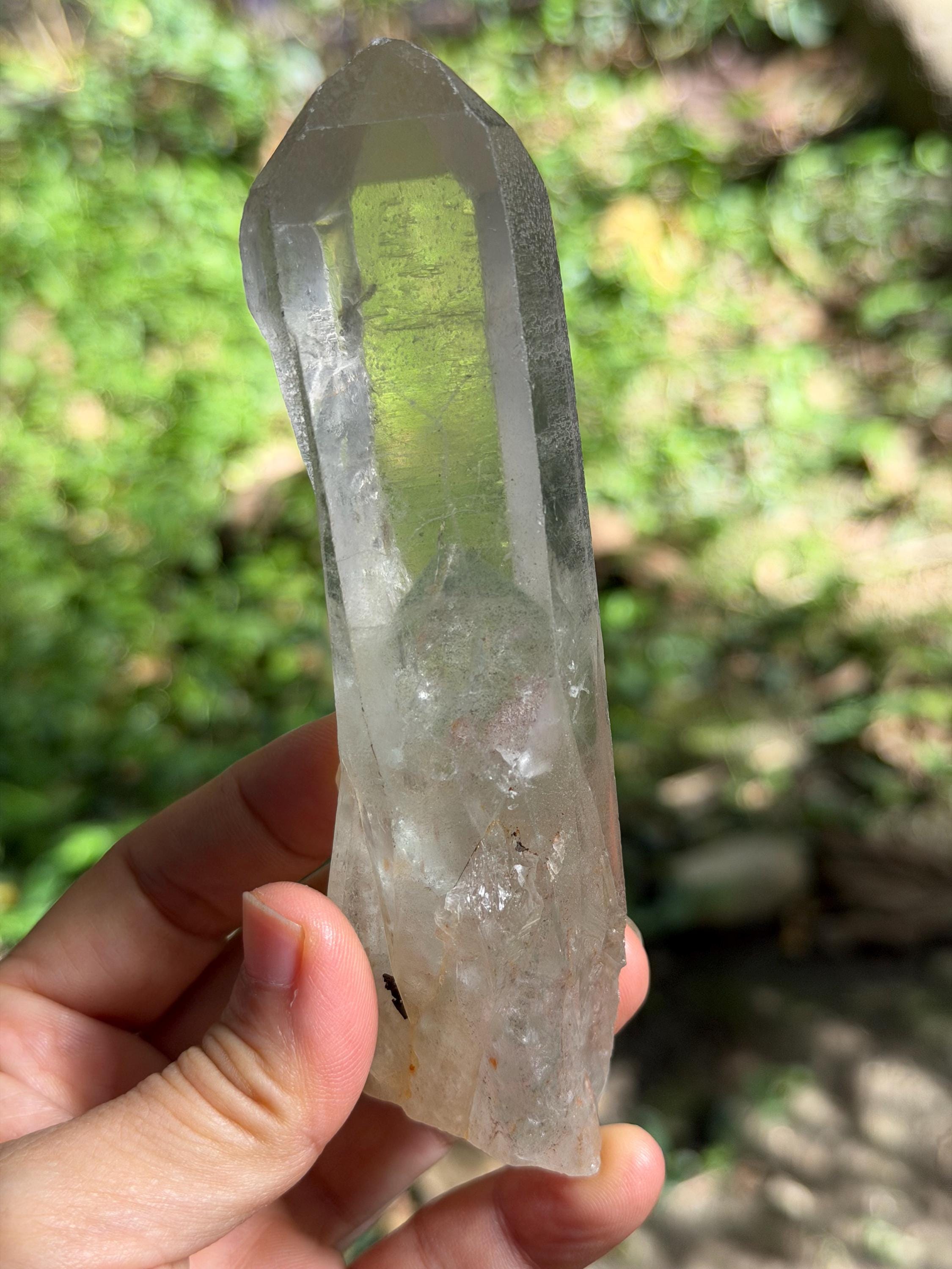 Rare Green Phantom Pyramid Included Quartz Crystal/chlorite Quartz Inclusion/starbrary Energy Crystal/collection/meditation/healing-195 G