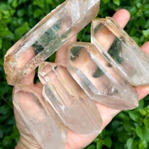 You Pick! Clear Himalayan Quartz Solar Crystal for Meditation/Energy Crystal/Reiki/Healing Crystal/Worry Stone/Pocket Stone