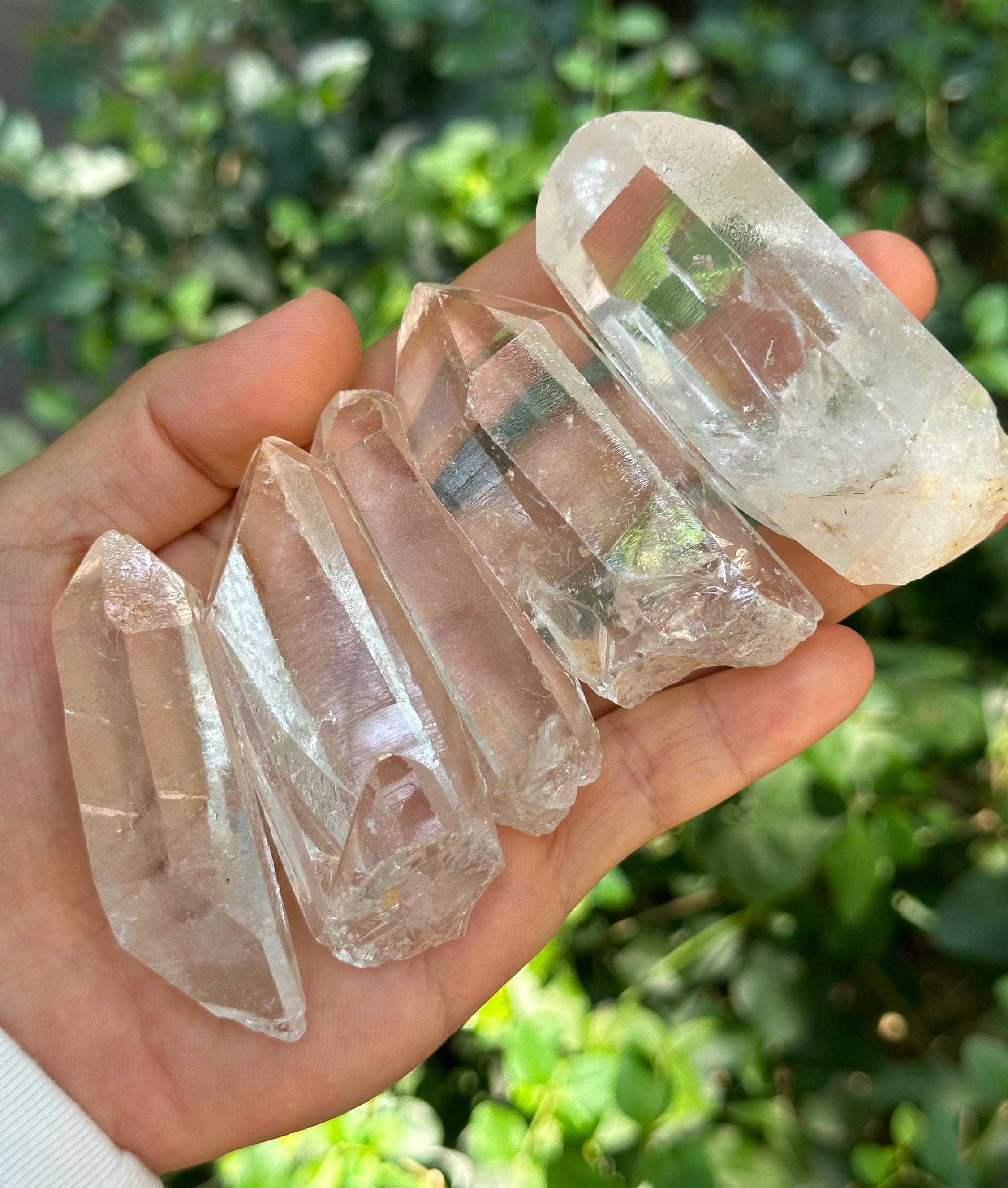 You Pick! Clear Himalayan Quartz Solar Crystal For Meditation/energy Crystal/reiki/healing Crystal/worry Stone/pocket Stone