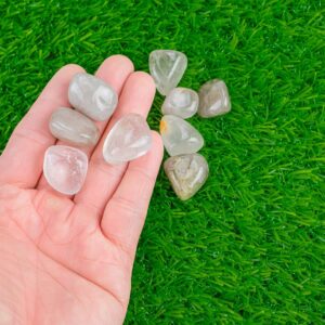 1 pc Rock Crystal Quartz Medium Large Tumbled Stone- 0.8-1.5 inch