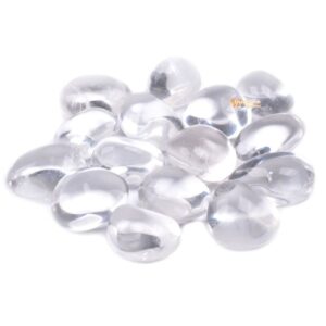 100 Grams Clear Quartz Tumbled Polished Natural Crystal Healing Pocket Stones Rock Collection