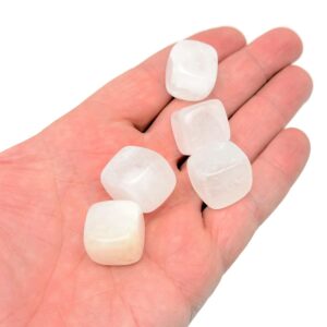 Clear Quartz Cube Tumbled Stone - Crystal Lovers - Polished Cube - Crystals - Tumbled Crystal Cube Carving - Fl1096