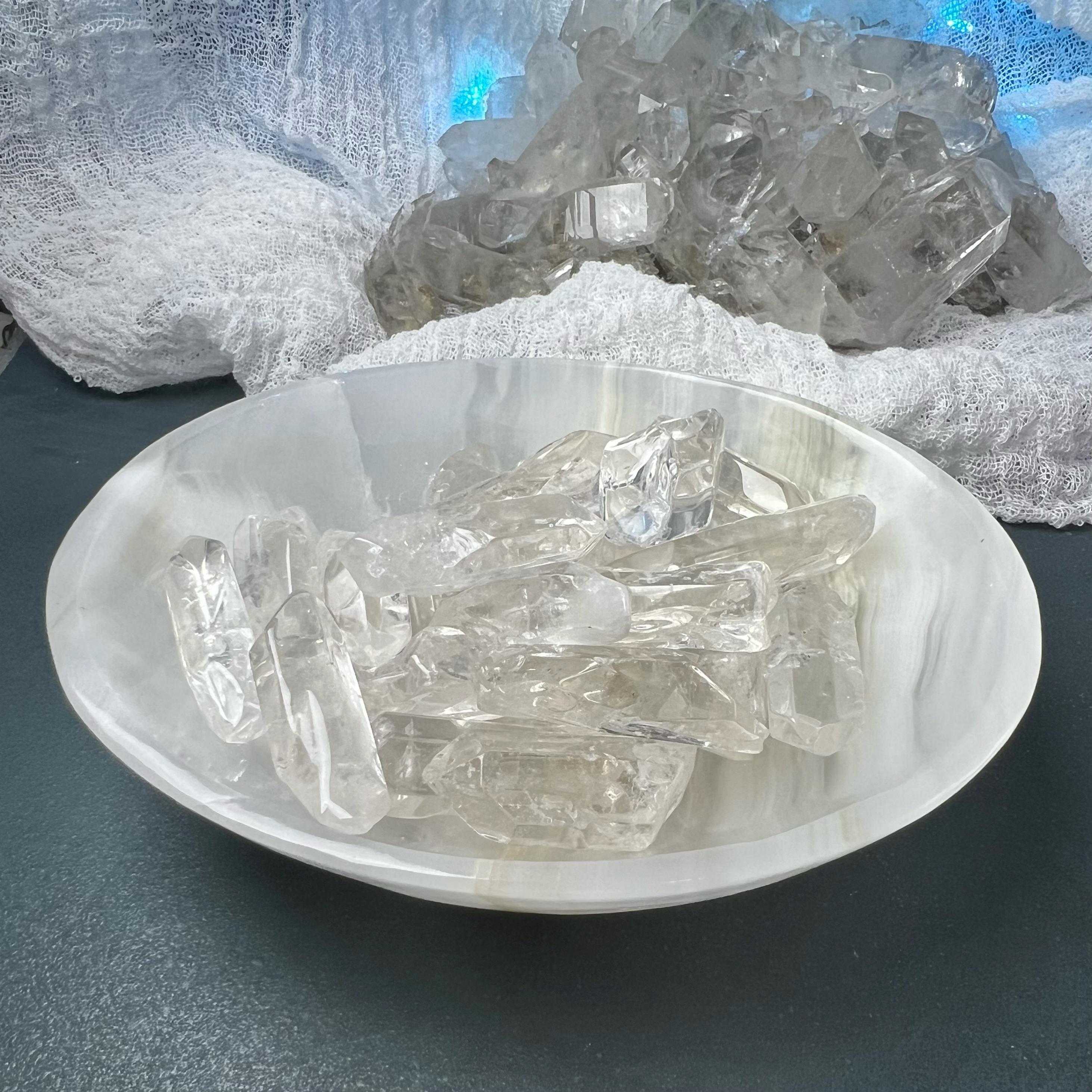 Tumbled Clear Quartz Points - The Stone For Energizing And Harmonizing