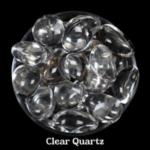 Clear Quartz Tumbled Stone, Gift For Crystal Lovers, Natural Transparent Crystal Quartz Gemstone