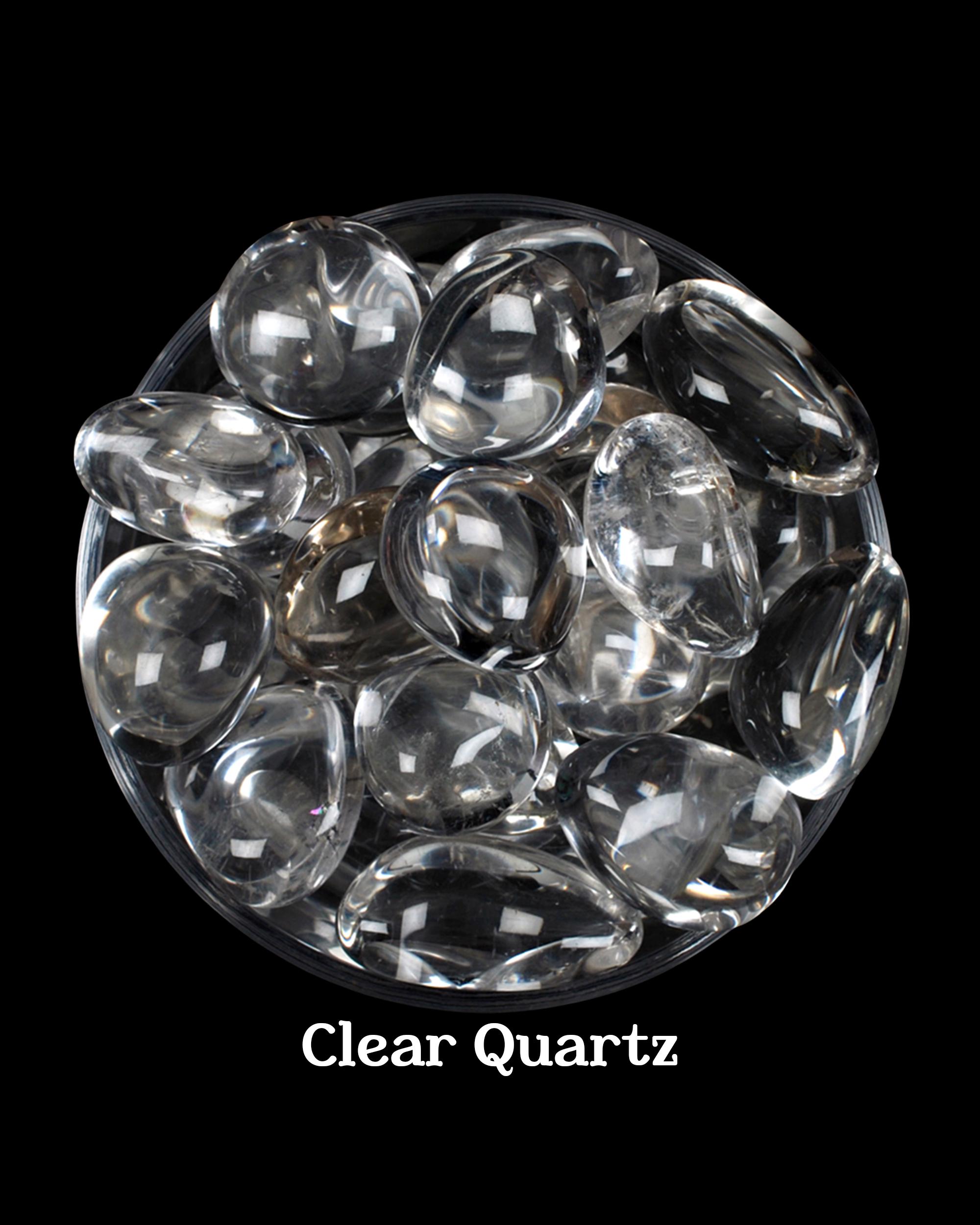 Clear Quartz Tumbled Stone, Gift For Crystal Lovers, Natural Transparent Crystal Quartz Gemstone