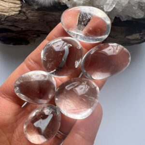 Natural Clear Quartz Tumbled Stone, Crystal Healing