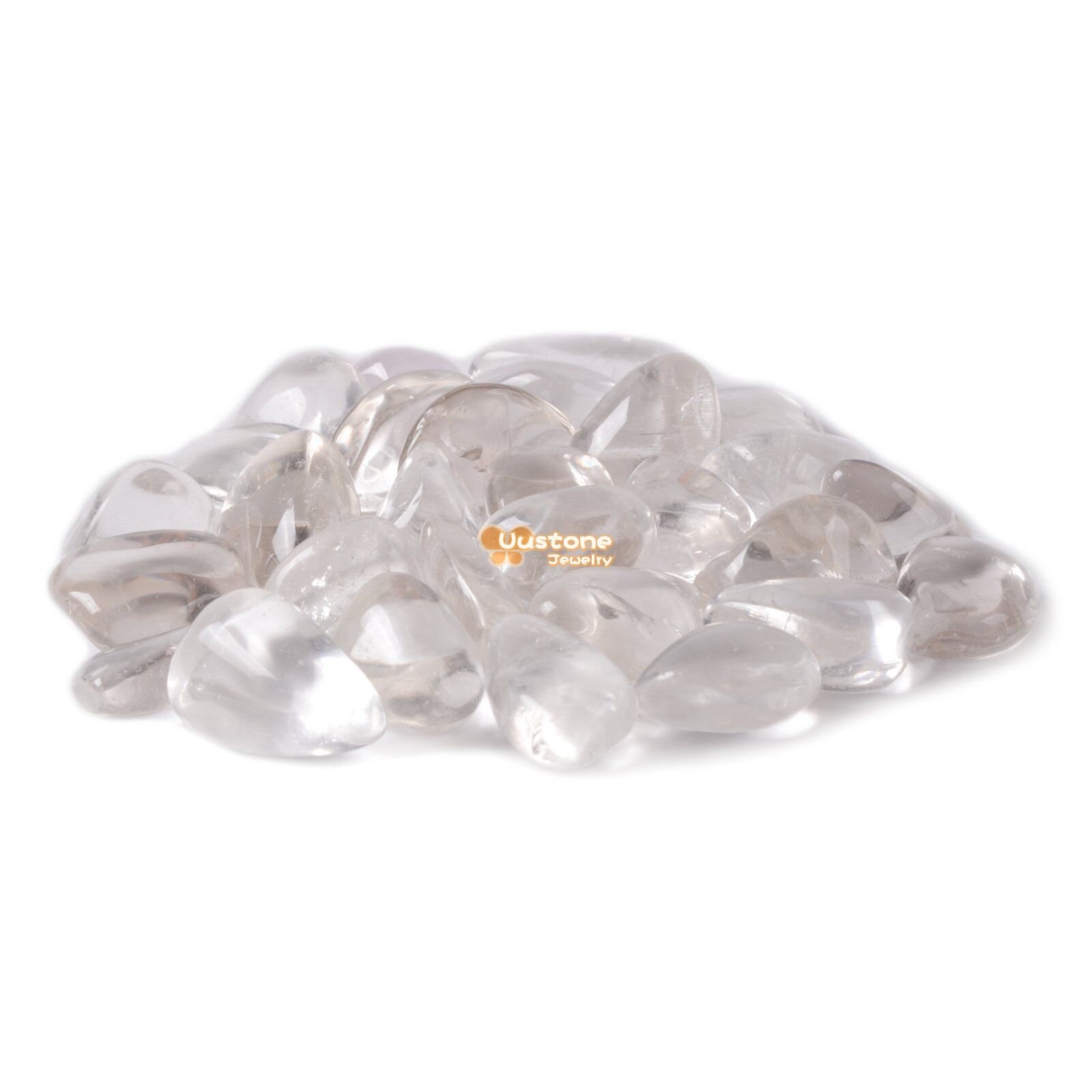Clear Quartz Tumbled Stone Specimen Collection Pocket Worry Healing Crystal Reiki 1/2lb