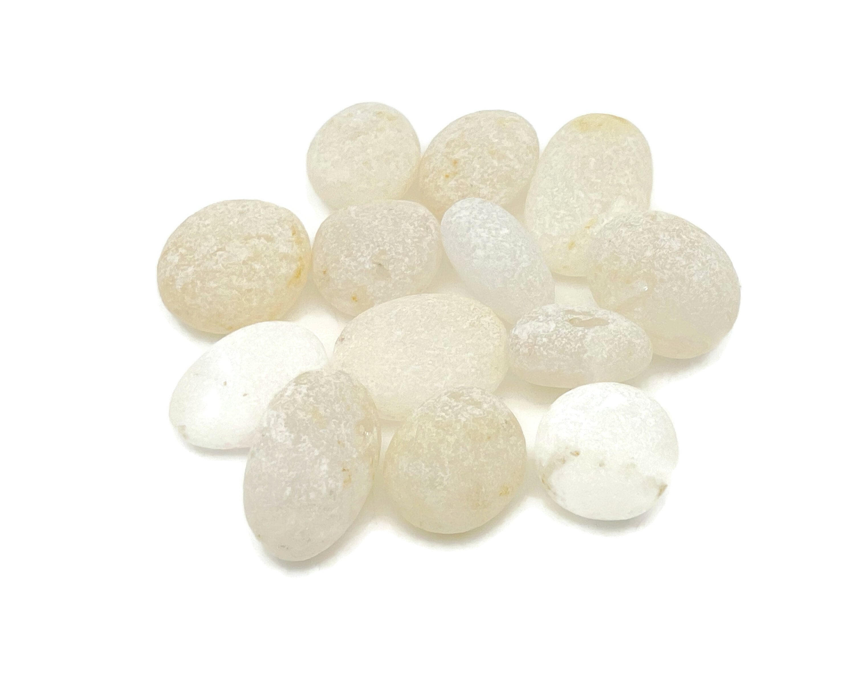 Frosted Clear Quartz Tumbled Stone – Loose Clear Quartz – Healing Crystals - Bulk Crystal - Tu1292