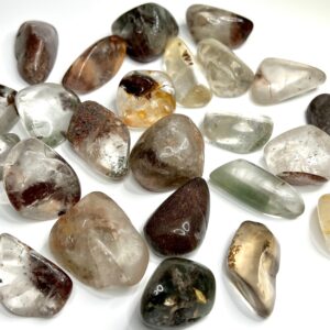 Garden Quartz Tumbled Stones - Natural Lodolite Crystal (18/35mm)