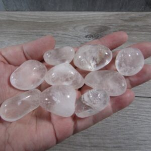 Medium Clear Quartz 3/4" Tumbled Stone