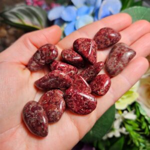 Tumbled Red Wine Quartz Crystal