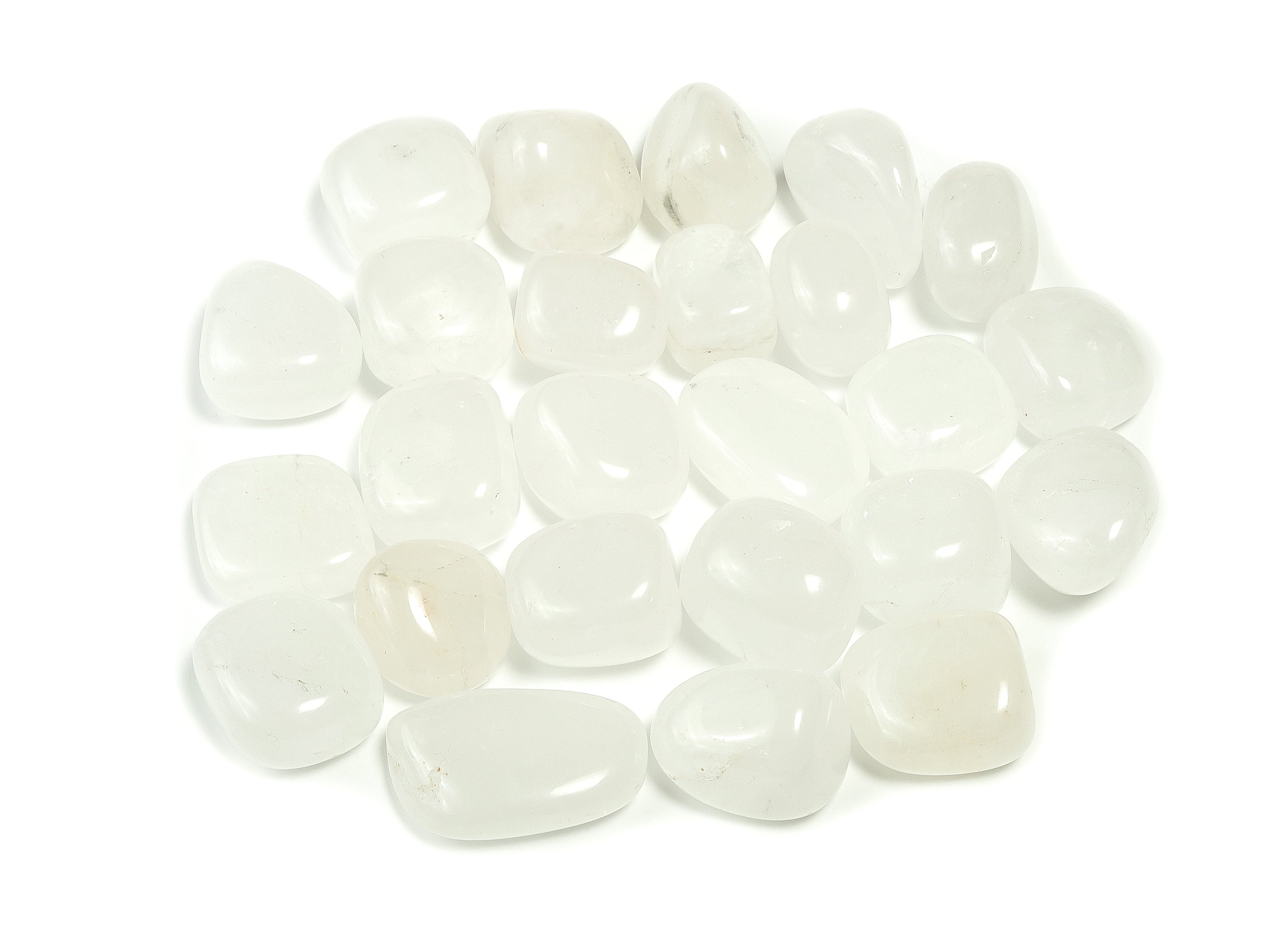 Snow Quartz Tumbled Stone –natural Snow Quartz Stones– Quartz Crystal Charm – Chakra Crystal – Milky Quartz Healing - Medium Size – Tu1112