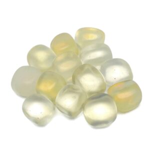 Yellow Smelting Quartz Tumbled Stone - Meditation Gemstone - Natural Smelting Quartz - Pocket Stone - Tu1289