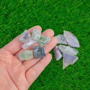 1 Pc Rough Natural Rainbow Fluorite Chunks Gemstone- .5 Inch-1.25 Inch