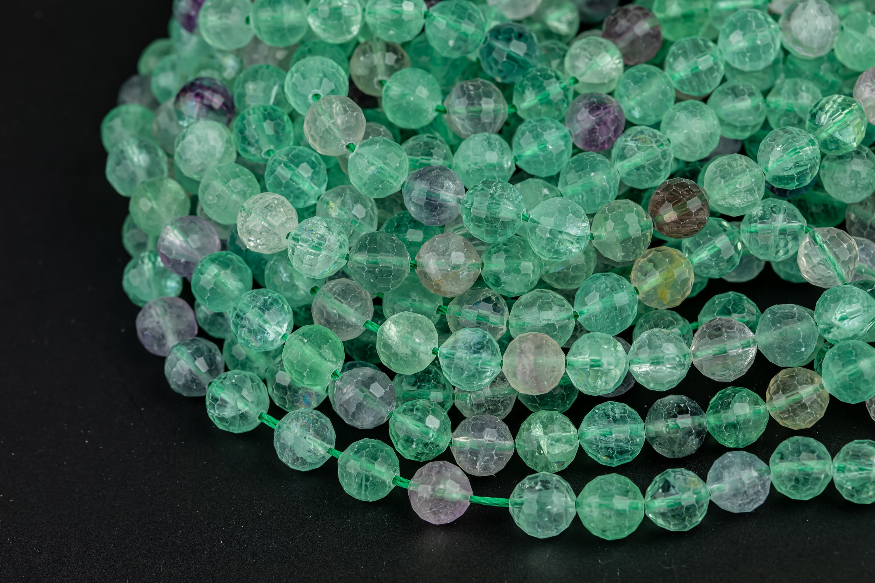 Natural Rainbow Fluorite Bead Grade Aaa Faceted Sharp Cut Round 4mm, 6mm, 8mm, 12mm, Or 14mm Beads- Wholesale Gemstone Beads Natural Rainbow Fluorite Bead Grade Aaa Faceted Sharp Cut Round 4mm, 6mm, 8mm, 12mm, Or 14mm Beads- Wholesale Gemstone Beads
