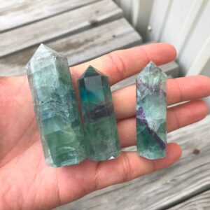 1 Pc Natural Rainbow Fluorite Obelisk Tower Point wand healing crystal 1 Pc Natural Rainbow Fluorite Obelisk Tower Point wand healing crystal