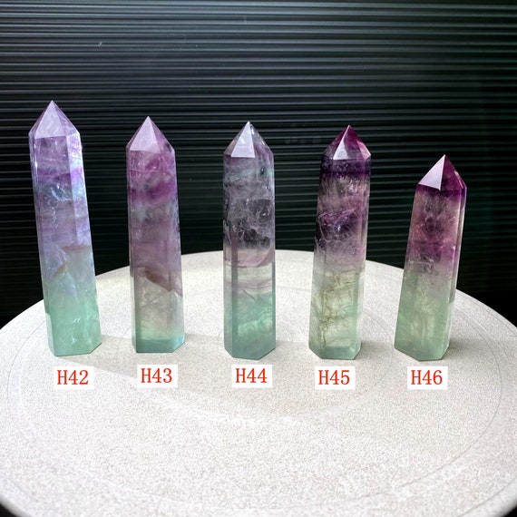 3.7"-4.7"natural Rainbow Fluorite Crystal Point,top Quality Hand Made Purple Green Blue Fluorite Tower Decor,reiki Healing Meditate Obelisk 3.7"-4.7"natural Rainbow Fluorite Crystal Point,top Quality Hand Made Purple Green Blue Fluorite Tower Decor,reiki Healing Meditate Obelisk