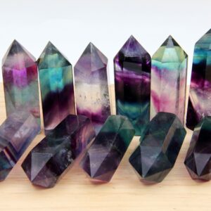 Aaaa Natural Rainbow Fluorite Tower,purple Fluorite Tower,crystals Tower,healing Crystals Tower,obelisk Fluorite Tower,2~2.5inch Tower.