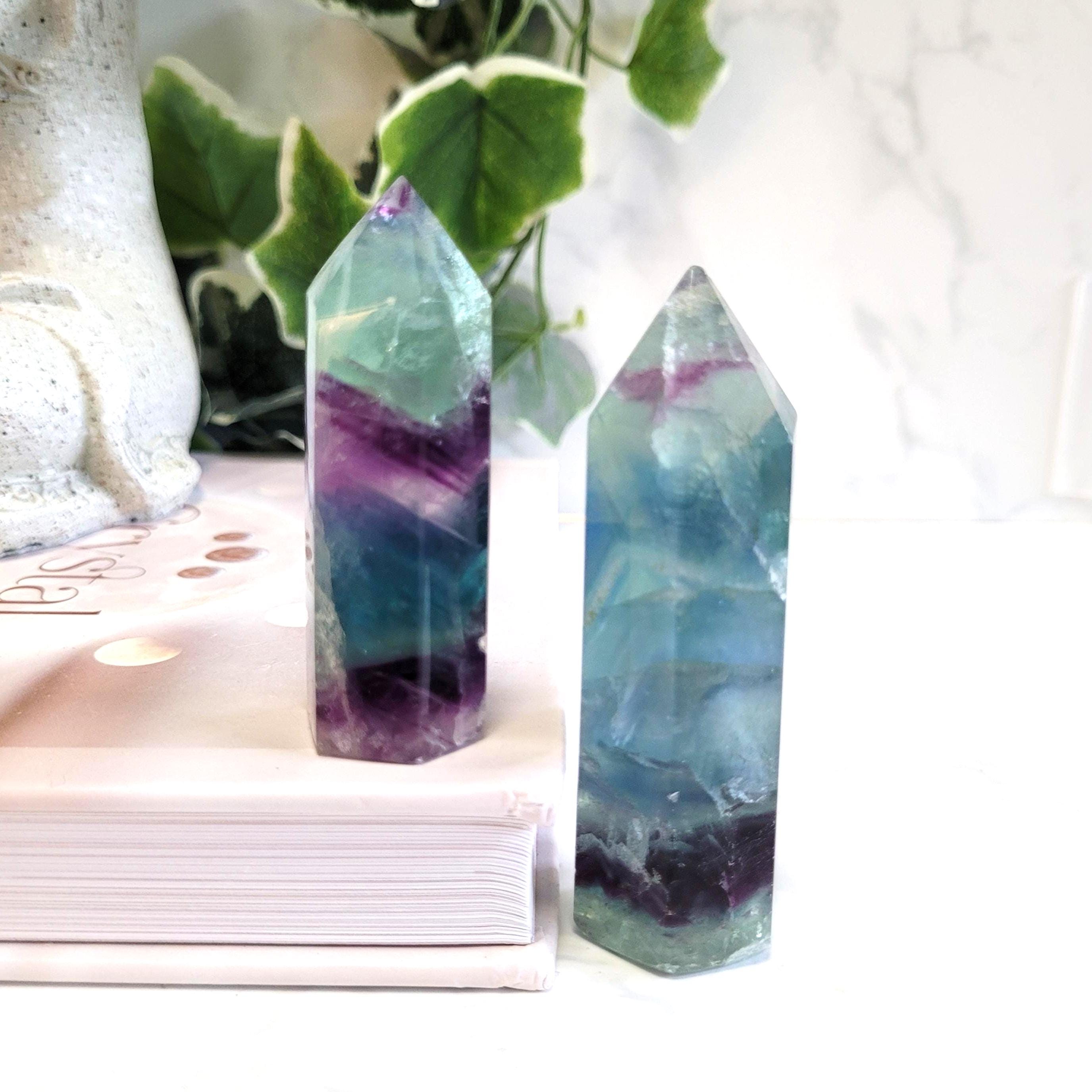 Rainbow Fluorite Crystal Tower • Ethically Sourced