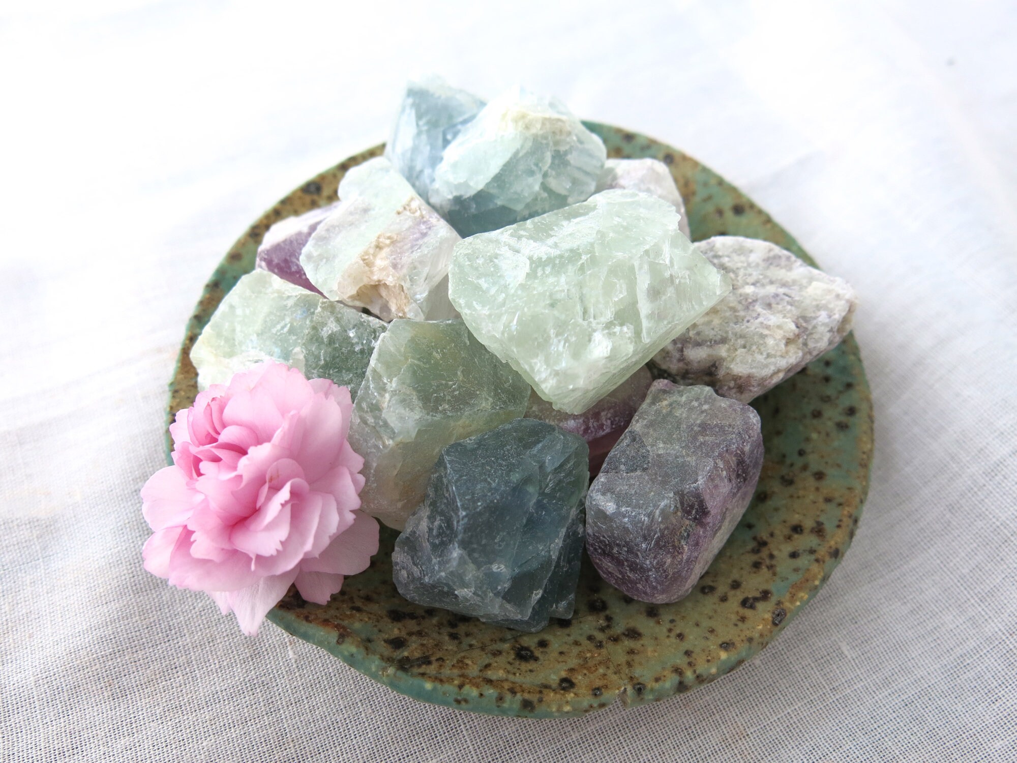 Rainbow Fluorite Crystal Rough