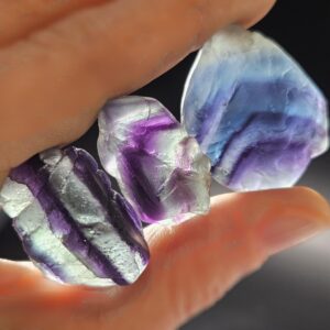 Raw Rainbow Fluorite Crystal Specimen: Natural Stone Raw Rainbow Fluorite Crystal Specimen: Natural Stone