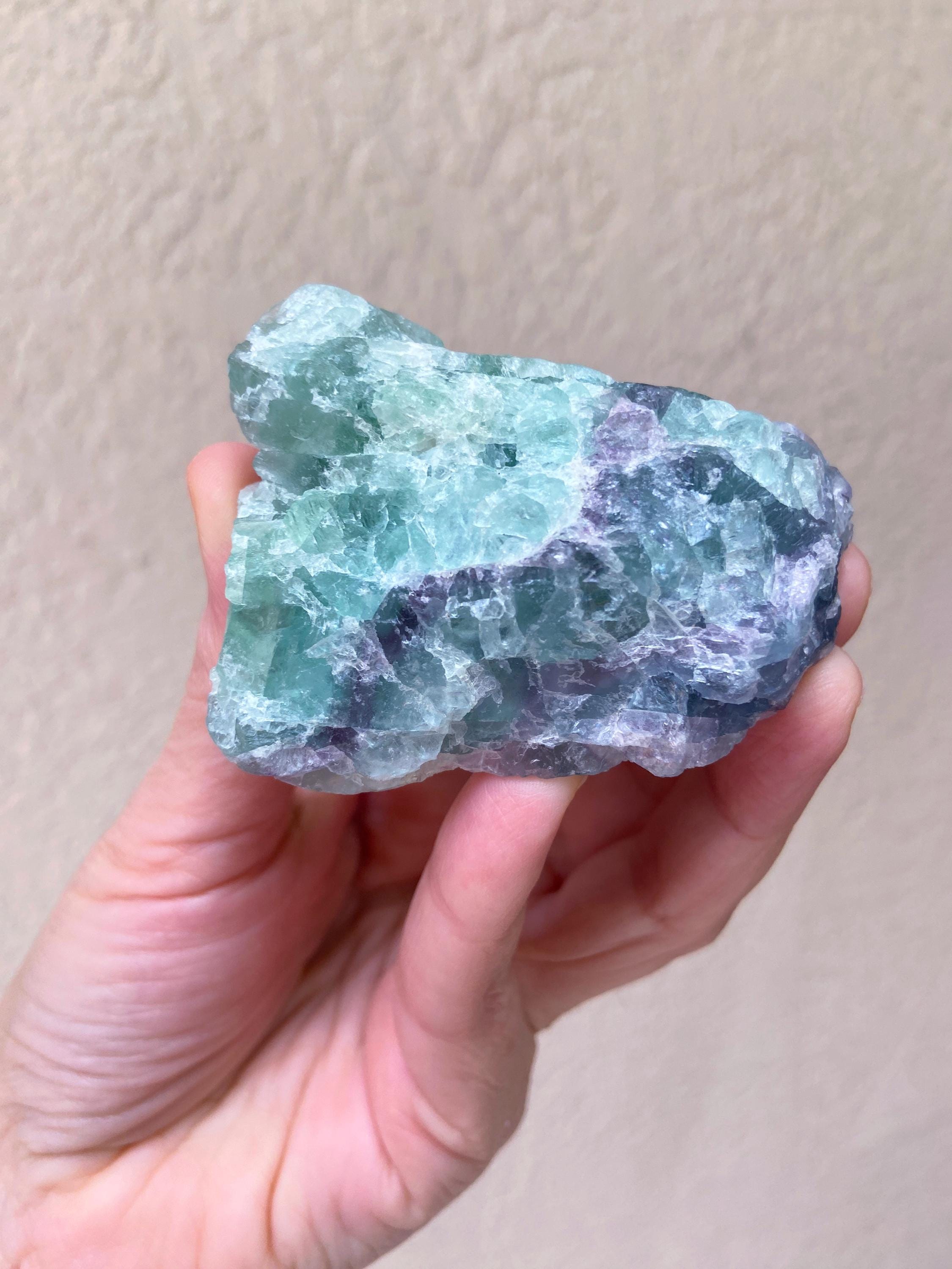 Rainbow Fluorite Specimen, Raw Healing Crystal, Third Eye Chakra, Exact One Rainbow Fluorite Specimen, Raw Healing Crystal, Third Eye Chakra, Exact One