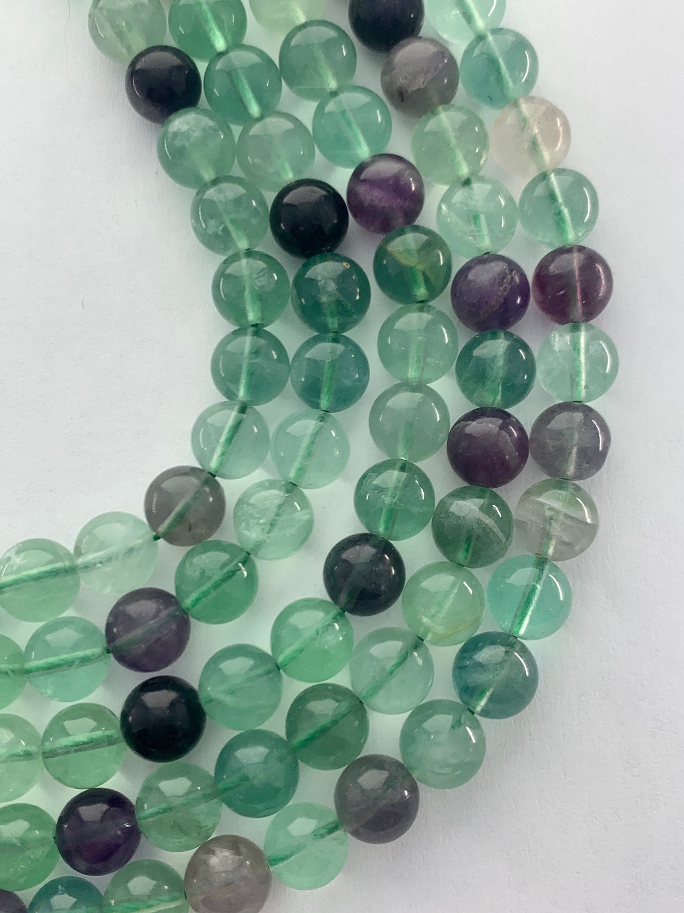 10mm Rainbow Fluorite Gemstone Beads. 15” Strand Of Round Beads, About 38 Per Strand. Sale!! 10mm Rainbow Fluorite Gemstone Beads. 15” Strand Of Round Beads, About 38 Per Strand. Sale!!