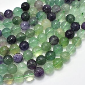 Fluorite, Rainbow Fluorite, 8mm, Round Beads, 15.5 Inch, Full strand, Approx. 47 beads, Hole 1mm (224054023) Fluorite, Rainbow Fluorite, 8mm, Round Beads, 15.5 Inch, Full strand, Approx. 47 beads, Hole 1mm (224054023)