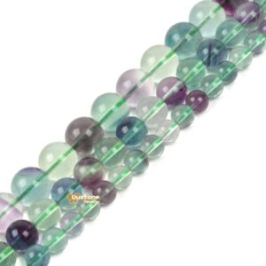 Aa Rainbow Fluorite Round Loose Beads 6mm 8mm 10mm