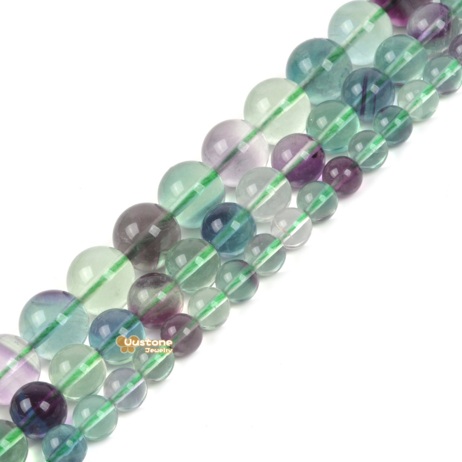 Aa Rainbow Fluorite Round Loose Beads 6mm 8mm 10mm